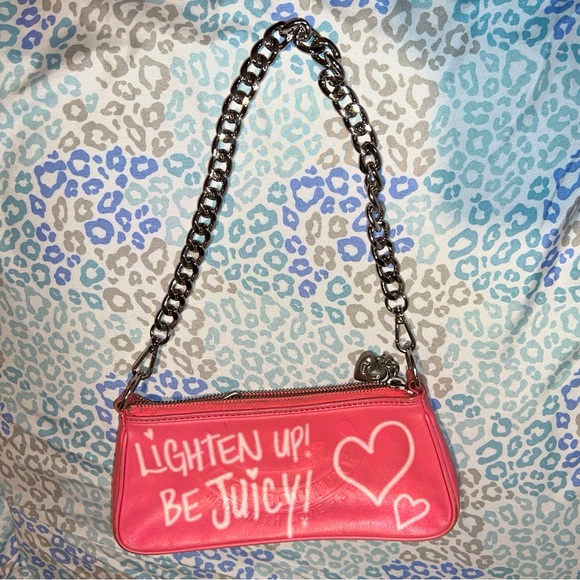 Juicy Couture Handbags - Vintage Pink Juicy Couture Purse Shoulder Bag Handbag Y2K - Lighten Up Be Juicy